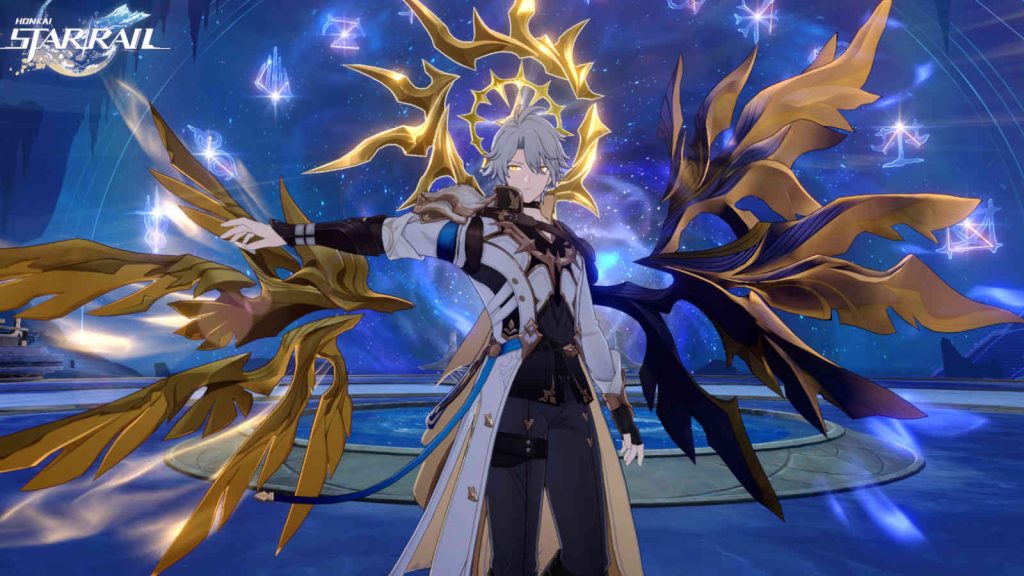 Phainon with open wings official HSR in-game screenshot