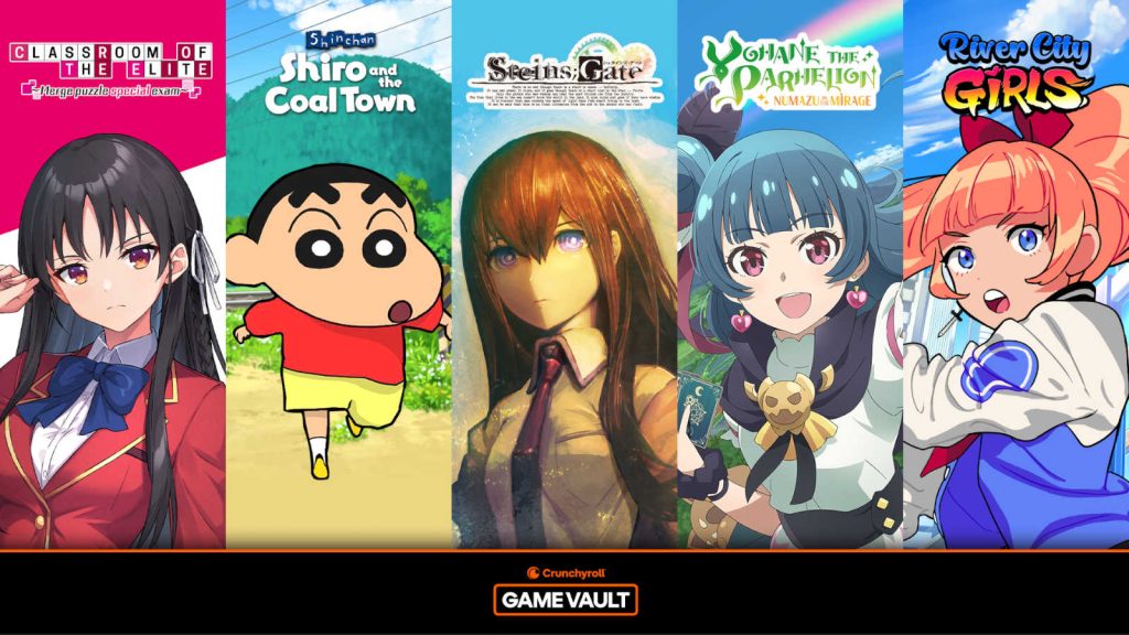 Crunchyroll Game Vault features hand-picked titles like Shin chan: Shiro and the Coal Town, Corpse Party, and the newly localized Classroom of the Elite – Merge Puzzle Special Exam