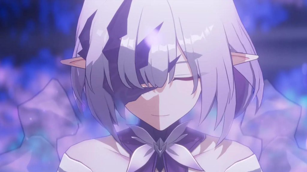 A close up photo of Polyxia in Honkai Star Rail.