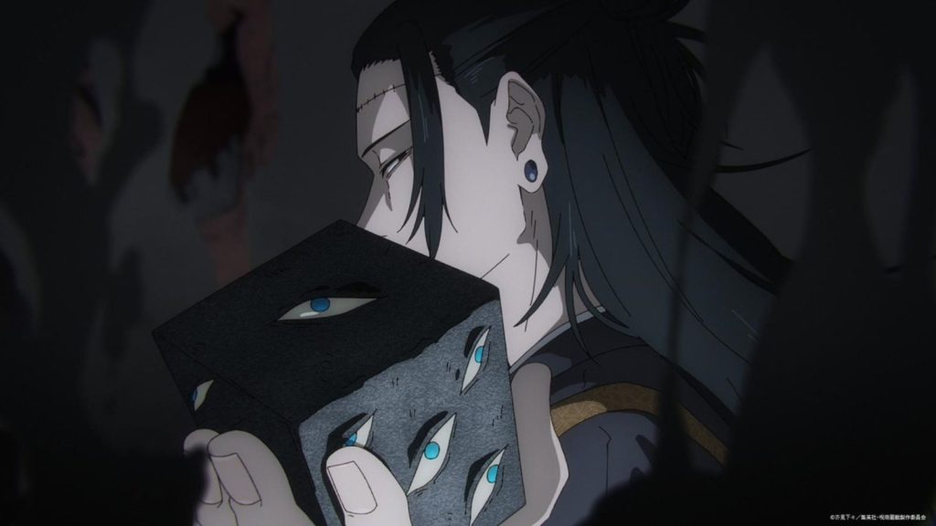 Jujutsu Kaisen character Kenjaku in Suguro Geto's body seen in Season 2 Shibuya Incident within the Jujutsu Kaisen watch order timeline