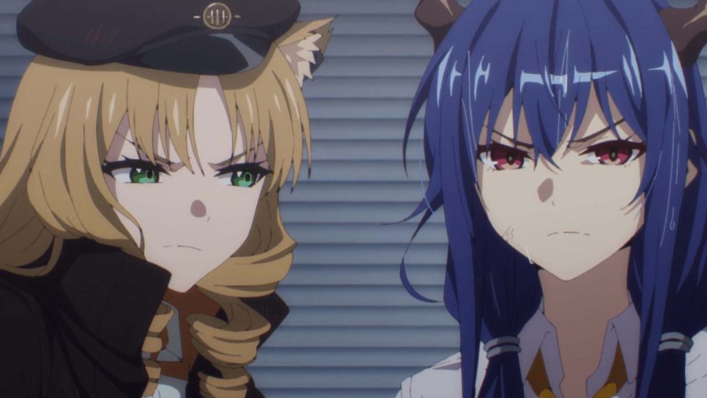 Swire and Chen in the Arknights anime.