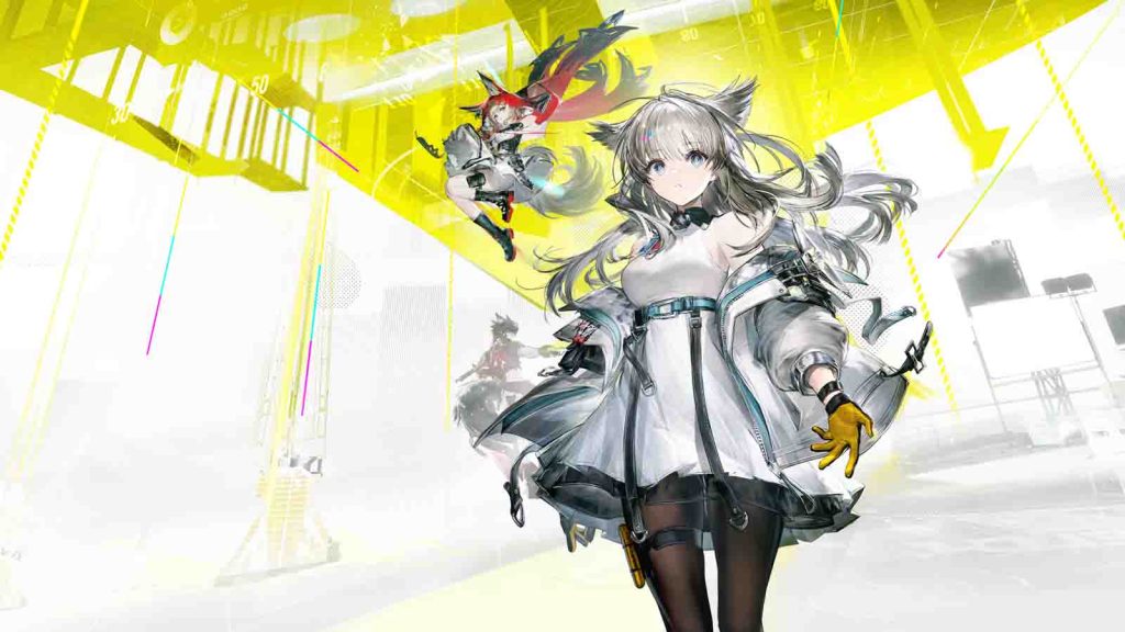 Arknights Edfield operators featuring Perlica and Wulfgard.