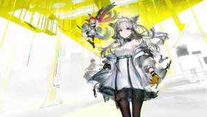 Arknights Edfield operators featuring Perlica and Wulfgard.