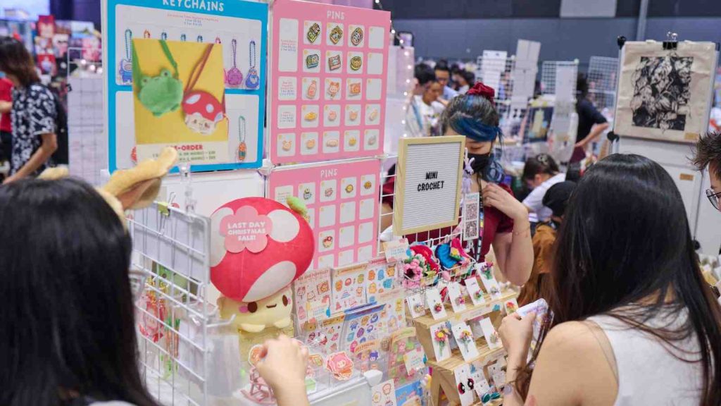 EOY 2025 creator's alley mini crochet booth