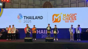 Auto Chess Magic Chess Go Go award ceremony at 33rd SEA Games held in Bangkok, Thailand