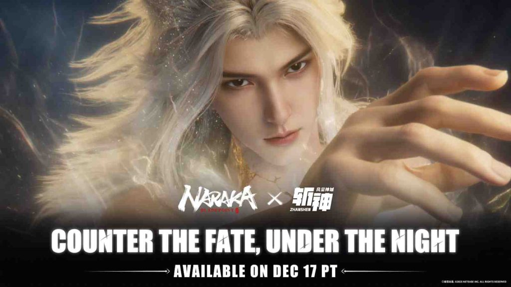 Naraka x Zhanshen crossover event collaboration official key visual