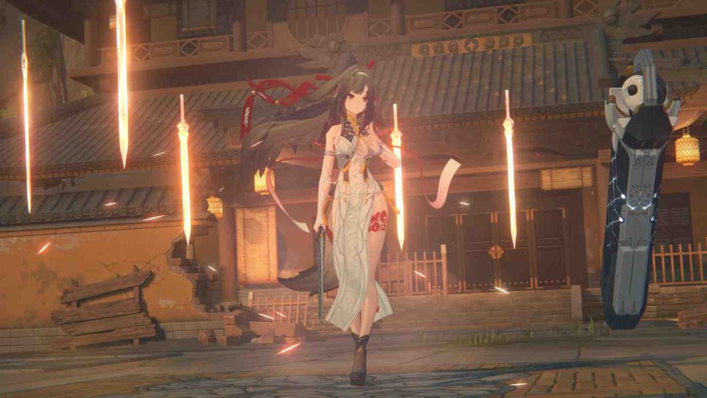 Ye Shunguang summoning swords in Zenless Zone Zero