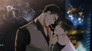 Boys love series Payback Yoon Jay and Lee Yoohan in its manhwa key visual