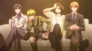 Hana Kimi anime characters in the opening theme "Adrena," featuring Izumi Sano, Shuichi Nakatsu, Minami Nanba, and Hokuto Umeda.