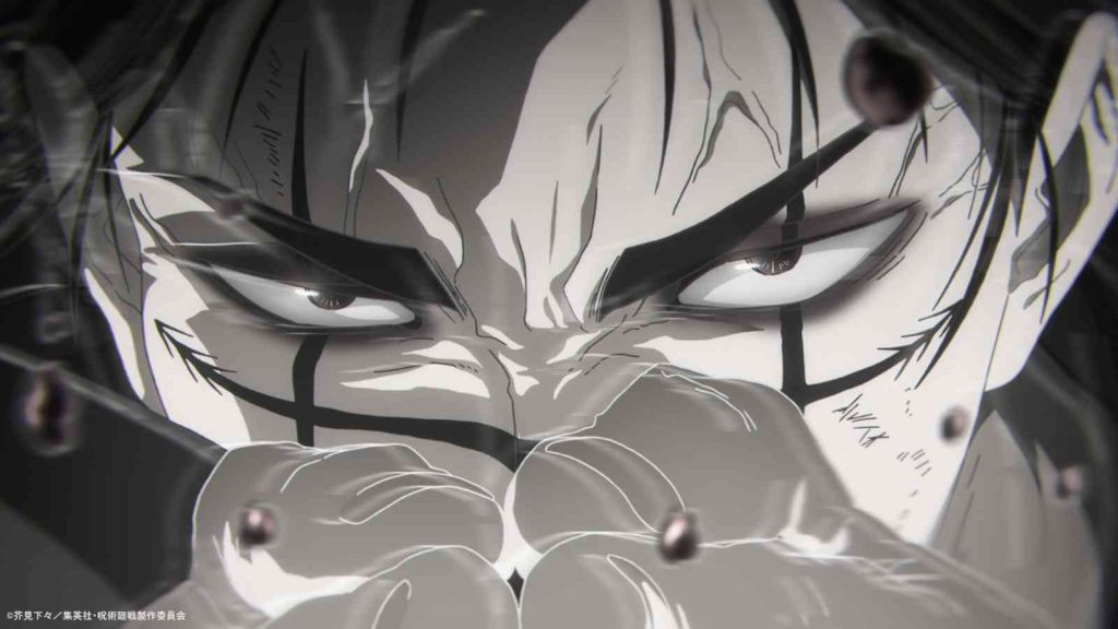 Close up of Choso casting Blood Pierce in Jujutsu Kaisen Season 3 episode 2