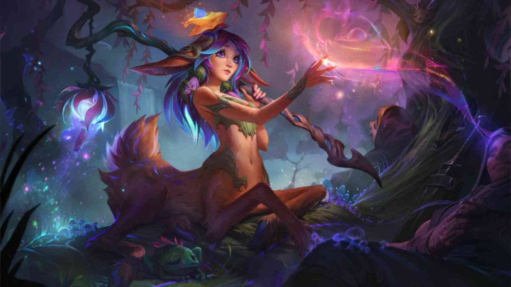 League of Legends champion Lillia base splashart