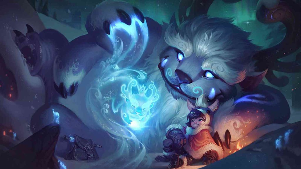 League of Legends champion Nunu base splashart