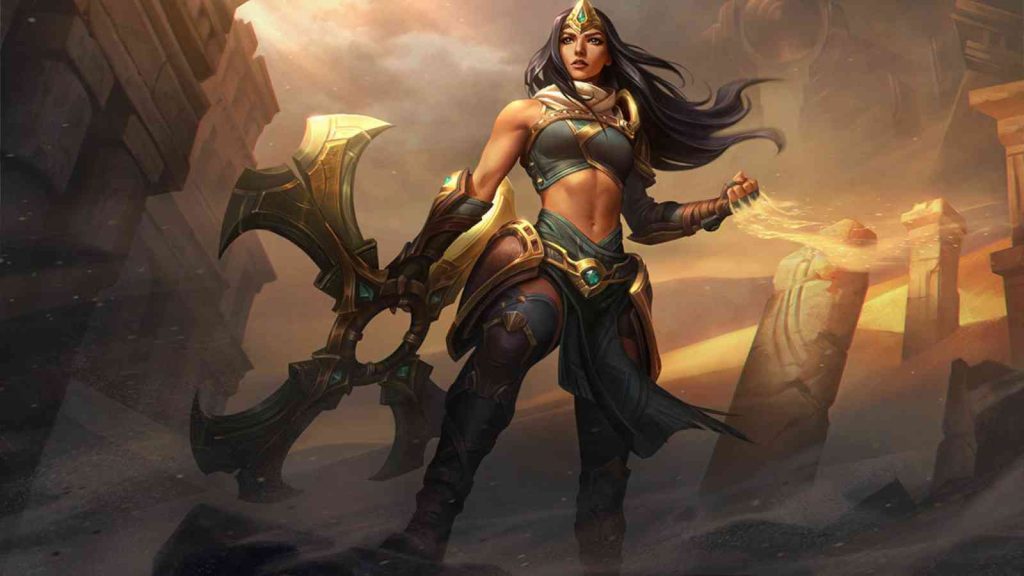 League of Legends champion Sivir base splashart