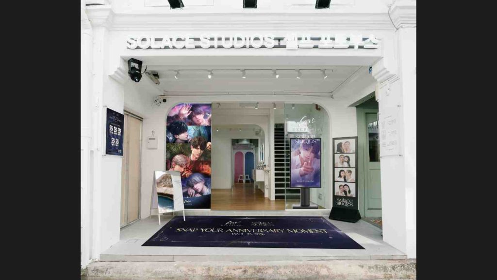 Love and Deepspace x Solace Studios collaboration store front at Haji Lane