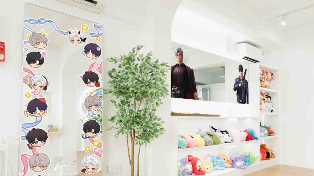 Love and Deepspace x Solace Studios collaboration features themed decor on mirrors