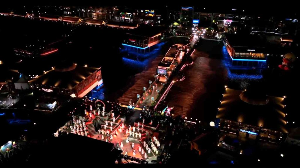 Eagle-eye view of the M7 Opening Ceremony held at Batavia PIK, Jakarta, Indonesia.=