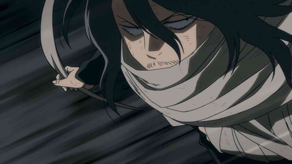 Eraserhead swinging in action in My Hero Academia Vigilantes season 2 official trailer