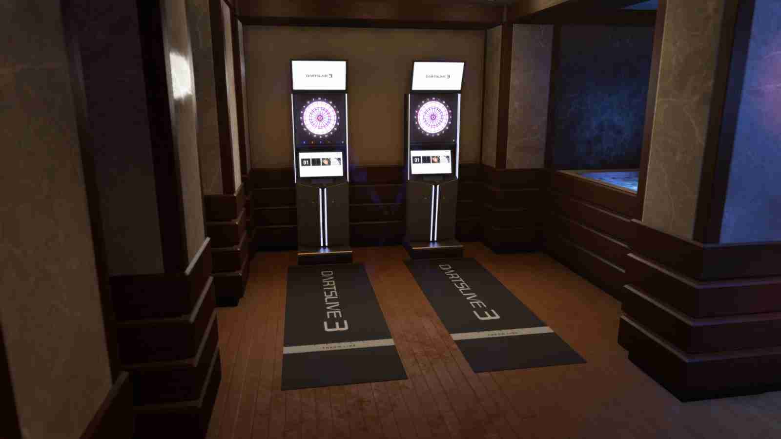 Real-life Japanese brand Dartslive in Yakuza Kiwami 3 and Dark Ties official screenshot